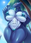 anthro anthrofied big_breasts breasts camel_toe clothing female front_view red_eyes solo swimwear text thick_thighs mleonheart nintendo pokemon generation_3_pokemon legendary_pokemon pokemon_(species) shadow_lugia shadow_pokemon 2024 english_text hi_res