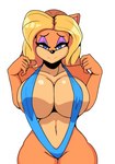 anthro big_breasts bikini breasts clothing female fur one-piece_swimsuit sling_bikini smile solo swimwear thick_thighs two-piece_swimsuit wide_hips iggy_bomb activision crash_bandicoot_(series) crash_team_racing_(series) crash_team_racing_nitro-fueled isabella_bandicoot bandicoot mammal marsupial hi_res