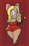 anthro big_breasts blowing_kiss breasts cleavage clothed clothing female heart_symbol looking_at_viewer machine one_eye_closed short_stack solo thick_thighs wide_hips wink someth1ngoranother metro-goldwyn-mayer tom_and_jerry springtail mammal mouse murid murine robot rodent absurd_res hi_res