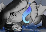 animal_genitalia anus blue_anus blue_eyes blue_penis butt erection feral genital_slit genitals grey_body grey_scales male penis red_sclera scales solo tapering_penis teeth sever1220 european_mythology mythology dragon mythological_creature mythological_scalie scalie western_dragon wyvern