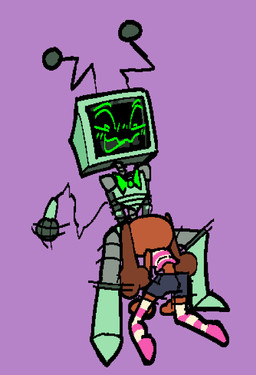 2_antennae antennae_(anatomy) anthro blue_bottomwear blue_clothing blush blush_lines bottomwear bow_tie brown_body brown_ears brown_fur clothing crop_top duo female female/female female_anthro female_on_humanoid floppy_ears footwear fur green_blush green_bow_tie green_eyes gynomorph gynomorph_humanoid gynomorph_on_anthro humanoid_on_anthro intersex intersex_humanoid intersex_on_anthro interspecies kneeling legwear looking_down lop_ears machine microphone_tail multicolored_clothing multicolored_crop_top multicolored_footwear multicolored_shirt multicolored_socks multicolored_topwear obscured_fellatio open_mouth open_smile pattern_clothing pattern_footwear pattern_legwear pattern_socks pattern_topwear purple_background screen screen_face shirt simple_background sitting smile socks striped_clothing striped_crop_top striped_footwear striped_socks striped_topwear stripes topwear two_tone_clothing two_tone_crop_top two_tone_footwear two_tone_shirt two_tone_socks two_tone_topwear vussybussy blushcrunch_studio dandy's_world roblox vee_(dandy's_world) canid canine canis domestic_dog humanoid mammal robot robot_humanoid toon_(dandy's_world) 2025 digital_media_(artwork) hi_res trans_(lore) trans_woman_(lore)