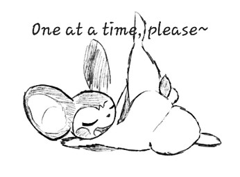 feral genitals male penis presenting presenting_penis raised_leg smug solo tapering_penis text muzzzzz nintendo pokemon emolga generation_5_pokemon pokemon_(species) 2025 english_text low_res monochrome sketch