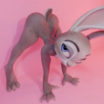 anthro butt female flat_chested nude solo thick_thighs orangeshoelaces disney zootopia judy_hopps lagomorph leporid mammal rabbit 1:1 3d_(artwork) 3d_animation animated blender_(artwork) digital_media_(artwork) hi_res no_sound short_playtime webm