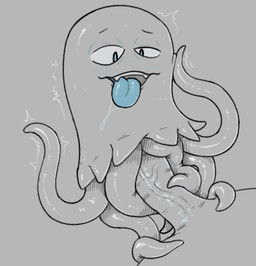 ambiguous_gender ambiguous_on_human bestiality big_penis blue_tongue cute_fangs duo fangs feral genitals haunt human_on_feral interspecies looking_pleasured male penis simple_background teeth tentacles throbbing tongue scruffythedeer ghost human mammal spirit digital_drawing_(artwork) digital_media_(artwork) hi_res