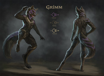 anthro black_body black_fur fur male solo conditional_dnp royz mythology canid canine canis grimm mammal mythological_canine mythological_creature werecanid werecanine werecreature werewolf wolf hi_res model_sheet