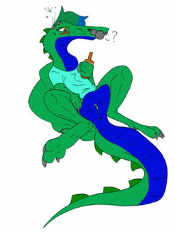 alcohol anthro anus beverage blush bubble claws clitoris drunk drunk_bubble eyebrow_piercing facial_piercing female genitals lying nose_piercing on_back piercing scales solo spikes spread_legs spreading substance_intoxication vulva unknown_artist amie dinosaur prehistoric_species reptile scalie spinosaurid spinosaurus theropod 3:4 hi_res