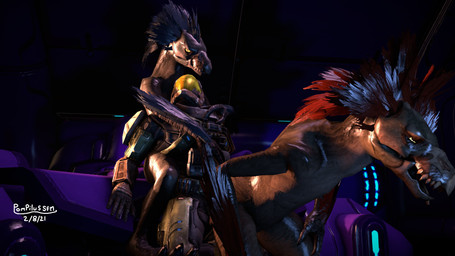 anthro anthro_penetrated arm_feathers arm_tuft beak blue_body blue_feathers clothed clothed/nude clothed_human clothed_male clothing digitigrade feather_hair feathered_crest feathers female female_anthro female_on_human female_penetrated ffm_threesome flat_chested from_behind_position full_armor grey_body group head_crest hug hugging_another hugging_from_behind human_on_anthro human_penetrating human_penetrating_anthro human_penetrating_female interspecies looking_pleasured male male/female male_human male_on_anthro male_penetrating male_penetrating_anthro male_penetrating_female nude nude_anthro nude_female obscured_penetration open_mouth penetration pseudo_hair pupils red_body red_feathers sex sharp_teeth slit_pupils teeth tongue tongue_out trio tuft yellow_eyes pompilus-sfm halo_(series) microsoft xbox_game_studios alien avian human kig-yar mammal sangheili scalie t'vaoan 16:9 2021 3d_(artwork) 4k absurd_res colored digital_media_(artwork) hi_res source_filmmaker_(artwork) widescreen