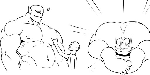 abs anal anal_penetration anus backsack balls big_balls big_butt big_muscles big_pecs bodily_fluids butt butt_focus cross-popping_vein cum cum_in_ass cum_inside cum_on_butt cumshot dominant dominant_humanoid dominant_male duo ejaculation erection from_front_position genital_fluids genitals human_on_humanoid human_penetrated humanoid_dominating_human humanoid_penetrating humanoid_penetrating_human humanoid_pointy_ears interspecies larger_dom larger_humanoid larger_male male male/male male_penetrated male_penetrating male_penetrating_male mating_press muscular navel nude orgasm pec_grab pecs penetration penile penile_penetration penis_in_ass pointy_ears sex size_difference smaller_human smaller_male smaller_penetrated submissive submissive_human submissive_male tusks guppo human humanoid mammal orc absurd_res hi_res monochrome