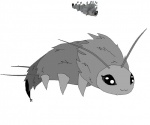 :3 female feral fur grey_body grey_fur simple_background white_background amy0108 microsoft minecraft mojang xbox_game_studios arthropod insect silverfish