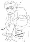 clothed clothing female scout_uniform sign solo text young young_female young_taur hitori09 canid canid_taur canine canine_taur fox fox_taur mammal mammal_taur taur 2018 absurd_res english_text hi_res monochrome