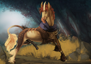 animal_genitalia animal_penis balls black_penis brown_body brown_fur detailed_background ear_piercing ear_ring equine_genitalia equine_penis erection feathering feral fur genitals horn male male_feral mane markings medial_ring mostly_nude penis piercing plant quadruped ring_piercing scarf scarf_only solo spots spotted_body spotted_fur striped_body striped_fur stripes tail tan_body tan_fur tree vein veiny_penis i-psilone mythology balaustine equid equine mammal mythological_creature mythological_equine unicorn 2021 hi_res