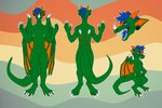 anthro male open_mouth solo tail teeth kinksiyo mythology blade_(character) dragon mythological_creature mythological_scalie scalie 3:2 absurd_res hi_res model_sheet