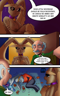 anthro areola attempted_suicide bodily_fluids breasts brown_areola claw_marks crying dialogue drugs elderly elderly_male female group male nude overdose pills scar submissive submissive_anthro submissive_female tears text pantyking nintendo pokemon caller generation_4_pokemon generation_8_pokemon human lopunny mammal pokemon_(species) raboot comic english_text