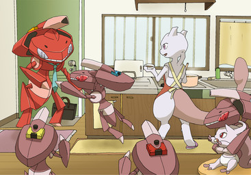 ambiguous_gender anthro cooking_pot digital_media_(artwork) enon genesect group inside legendary_pokémon mewtwo necktie nintendo open_mouth pacifier pokémon purple_eyes red_eyes sink standing video_games young
Rating: Safe
Score: 13
User: neepokra
Date: November 24, 2014 ambiguous_gender anthro cooking_pot digital_media_(artwork) enon genesect group inside legendary_pokémon mewtwo necktie nintendo open_mouth pacifier pokémon purple_eyes red_eyes sink standing video_games young
Rating: Safe
Score: 13
User: neepokra
Date: November 24, 2014