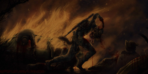 anthro armor battle bayonet blood blood_splatter bodily_fluids car corpse death destruction excessive_blood female fire gore group gun killing knife mace male male/female melee_weapon mercenary multiple_deaths ranged_weapon rifle snuff vehicle vehicle_destruction violence violence_focus weapon wounded schiavonesca fran_tusajigwe canid canine hybrid hyena mammal maned_wolf spotted_hyena absurd_res hi_res