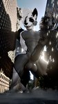 abs anthro city city_background erection macro male muscular smile smiling_at_viewer smirk smirking_at_viewer solo rileyfoxxo blender_cycles canid canine fox mammal red_fox true_fox 3d_(artwork) absurd_res blender_(artwork) digital_media_(artwork) hi_res