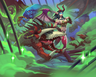 ambiguous_gender blue_body bodily_fluids breasts female feral group hooves horn male membrane_(anatomy) membranous_wings red_body sharp_teeth smile smoke sweat sweatdrop tail teeth tongue tongue_out wings el-grimlock blizzard_entertainment hearthstone demon demon_humanoid elemental_creature felhound_(warcraft) humanoid imp succubus_(warcraft) voidwalker 2022 absurd_res digital_media_(artwork) hi_res official_art