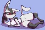 alternate_color breasts female lucario lying nintendo plain_background pokémon red_eyes solo unknown_artist video_games
Rating: Questionable
Score: 8
User: Erikku
Date: February 12, 2014