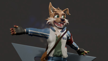anthro asian_clothing chinese_clothing clothed clothing east_asian_clothing happy male open_mouth open_smile ruler school_uniform smile solo uniform wenx baichen canid canine canis domestic_dog mammal 16:9 3d_(artwork) digital_media_(artwork) hi_res widescreen