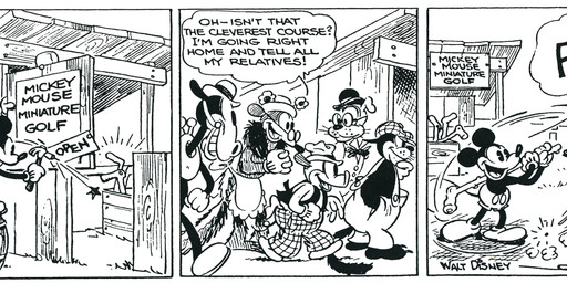 ambiguous_gender anthro bottomwear clothed clothing dialogue footwear gloves handwear male motion_lines open_mouth outside pants plant shoes speech_bubble tail text tree walking floyd_gottfredson hardie_gramatky disney public_domain horace_horsecollar kat_nipp mickey_mouse canid canine canis domestic_cat domestic_dog domestic_pig equid equine felid feline felis horse lagomorph leporid mammal mouse murid murine rabbit rodent suid suine sus_(pig) 1930 20th_century absurd_res ancient_art comic dated english_text hi_res monochrome signature