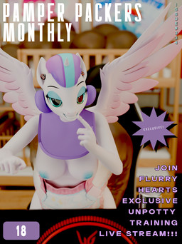 anthro bedroom bedroom_eyes bib breasts clothed clothing diaper earbuds electronics feces female headphones horn narrowed_eyes pooping propaganda seductive soiled_diaper soiling soiling_diaper solo text unclean_diaper used_diaper using_diaper wearing_diaper wings pony_pamps friendship_is_magic hasbro my_little_pony mythology flurry_heart_(mlp) equid equine mammal mythological_creature mythological_equine winged_unicorn blender_(artwork) blender_cycles_(artwork) digital_media_(artwork) english_text hi_res