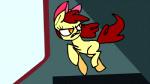 clothing cowboy_hat cutie_mark duo female feral hair hat headgear headwear mushroom-cookie-bear friendship_is_magic hasbro kill_la_kill my_little_pony studio_trigger apple_bloom_(mlp) applejack_(mlp) earth_pony equid equine horse mammal pony animated low_res short_playtime