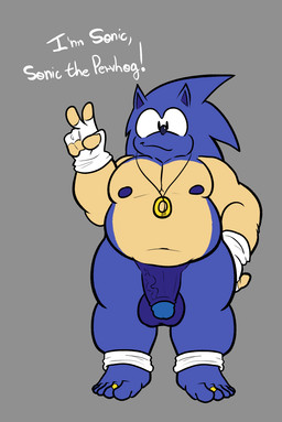 anthro balls big_penis blue_balls blue_body blue_fur clothing fingerless_gloves footwear fur genitals gesture gloves hand_gesture handwear humanoid_genitalia humanoid_penis looking_at_viewer male nipples nude penis simple_background solo text v_sign slyden'in sega sonic_the_hedgehog_(series) sonic_the_hedgehog eulipotyphlan hedgehog mammal digital_media_(artwork) english_text hi_res