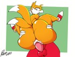 2_tails anthro anthro_on_anthro anthro_penetrated anthro_penetrating anthro_penetrating_anthro balls big_butt big_penis black_eyes bodily_fluids border butt butt_grab butt_squish cheek_tuft clothing crossgender dipstick_tail duo erection facial_tuft female female_penetrated footwear footwear_only fur genitals gloves green_background hand_on_butt handwear head_tuft huge_butt huge_thighs legs_up light looking_back male male/female male_penetrating male_penetrating_female markings mostly_nude multi_tail multicolored_body multicolored_clothing multicolored_footwear multicolored_fur multicolored_shoes narrowed_eyes nude open_mouth orange_body orange_fur orange_tail penetration penile penile_penetration penis pink_penis pussy red_balls red_body red_clothing red_footwear red_fur red_shoes sex shoes shoes_only simple_background squish stand_and_carry_position standing standing_sex tail tail_markings teapot_(body_type) teeth text thick_penis thick_thighs tongue tuft two_tone_body two_tone_clothing two_tone_footwear two_tone_fur two_tone_shoes two_tone_tail vaginal vaginal_penetration white_background white_body white_border white_clothing white_footwear white_fur white_sclera white_shoes white_tail_tip wide_hips plaga sega sonic_the_hedgehog_(series) knuckles_the_echidna miles_prower ambiguous_species canid canine canis fox mammal 2025 artist_name colored digital_drawing_(artwork) digital_media_(artwork) flat_colors lighting shaded signature