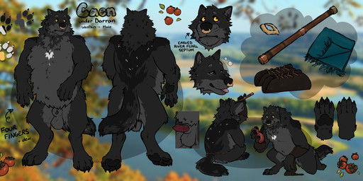 animal_genitalia animal_penis anthro balls belly black_body black_fur blep bottomwear canine_genitalia canine_penis close-up clothed clothing countershade_balls countershade_crotch countershade_face countershade_genitalia countershade_tail countershade_torso countershading cutaway erection facial_piercing footprint front_view fur furgonomic_bottomwear furgonomics genitals grey_body grey_fur half-closed_eyes kneeling loincloth loincloth_only male male_anthro narrowed_eyes nose_piercing nose_ring nude nude_anthro nude_male overweight overweight_anthro overweight_male pawpads pawprint penis penis_tip piercing rear_view red_penis ring_piercing sheath sitting solo standing tail tongue tongue_out topless vein veiny_penis whisker_spots white_body white_fur yellow_eyes labradorszn canid canine canis mammal wolf 2025 hi_res model_sheet