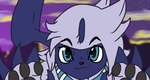 anthro blue_eyes female fluffy horn kerchief melee_weapon paws polearm scythe smile user_avatar weapon hyperchibiabsol nintendo pokemon chibi_the_absol absol generation_3_pokemon pokemon_(species)