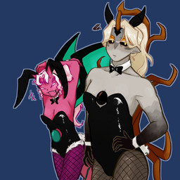breasts bunny_costume clothing costume fishnet_stockings gynomorph intersex simple_background small_breasts transparent_background capra_pyrenaica cookie_run devsisters mythology longan_dragon_cookie lychee_dragon_cookie animal_humanoid dragon dragon_humanoid humanoid mythological_creature mythological_scalie scalie 1:1 2026 alpha_channel digital_media_(artwork) hi_res
