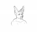 ahegao ear_piercing expressions female looking_pleasured looking_up piercing solo suggestive tongue tongue_out matelk bat mammal bust_portrait digital_drawing_(artwork) digital_media_(artwork) monochrome portrait