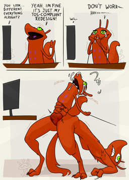 all_the_way_through ambiguous_penetration anthro arched_back balls bite biting_lip bodily_fluids cum cum_from_mouth cum_in_mouth cum_inside dialogue duo fur genital_fluids genitals green_eyes humanoid_hands leaking_cum looking_pleasured male nipples nude onomatopoeia open_mouth orange_body orange_fur orgasm penetration penile penile_penetration puppet purple_nipples selfcest shaking_orgasm sound_effects square_crossover tail text subscrewedup hhbrother_(sona) thang 2026 comic digital_drawing_(artwork) digital_media_(artwork) english_description english_text hi_res
