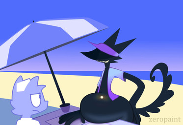 4_fingers abdominal_bulge angry anthro anthro_pred anthro_prey beach beach_chair belly belly_expansion belly_squish big_belly blue_sky blush blush_lines bottomwear cast_shadow cheek_tuft clear_sky clothed clothing crossed_legs day detailed_background dialogue duo expansion facial_tuft fingers glistening glistening_belly glistening_body grin grinding grunting half-closed_eyes hand_imprint hand_on_hip hands_behind_head hat headgear headwear huge_belly ice_cream_stand imprint light lounging male male/male male_anthro male_pred male_prey muffled multiple_prey narrowed_eyes no_irises open_clothing open_shirt open_topwear outside pointy_ears prick_ears public public_vore reclining rumbling_stomach seaside shadow sharp_teeth shirt short_snout shorts shy sky smile smug snout solo speech_bubble squish struggling struggling_prey stylized_text sun sunny tail tail_motion tailwag tapering_snout teasing teeth text title toony toothy_grin topwear tuft umbrella unseen_prey unwilling_prey vertical_bar_eyes visor_cap vore vowelless vowelless_vocalization wavy_mouth zeropaint marsh_(zeropaint) ambiguous_species mammal 2026 2d_animation animated artist_name colored digital_media_(artwork) english_text lighting long_playtime loop motion_tweening no_sound shaded video male_(lore)