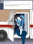 ambulance anthro big_butt blep butt horn looking_back solo text thick_thighs tongue tongue_out lefthighkick ask_bottom_armor friendship_is_magic hasbro my_little_pony mythology bottom_armor_(lefthighkick) shining_armor_(mlp) equid equine mammal mythological_creature mythological_equine unicorn 3:4 english_text hi_res