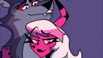 anthro blush bodily_fluids cowgirl_position cum cum_in_pussy cum_inside female from_front_position genital_fluids genitals heart_symbol kissing male on_bottom on_top pussy sex smile vaginal vaginal_fluids kato777 helluva_boss verosika_mayday vortex_(helluva_boss) animated hi_res huge_filesize sound voice_acted webm