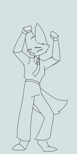 anthro dancing male solo jouh canid canine fox mammal animated hi_res