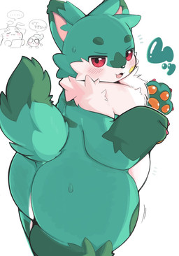 ambiguous_anthro ambiguous_gender anthro big_butt biped blush blush_lines blush_stickers butt cheek_tuft chest_tuft claws countershading curvy_figure dipstick_tail facial_tuft finger_claws fur fur_tuft gloves_(marking) grey_body grey_fur head_tuft high-angle_view huge_butt inner_ear_fluff looking_at_viewer markings multicolored_body multicolored_fur nude nude_ambiguous nude_anthro open_mouth open_smile orange_pawpads paw_pose pawpads pose raised_tail red_eyes side_view simple_background slightly_chubby slightly_chubby_ambiguous slightly_chubby_anthro smile solo tail tail_markings thick_thighs tuft two_tone_body two_tone_fur voluptuous voluptuous_ambiguous voluptuous_anthro white_background white_body white_countershading white_fur rokacake ambiguous_species 2026 digital_drawing_(artwork) digital_media_(artwork) hi_res shaded soft_shading