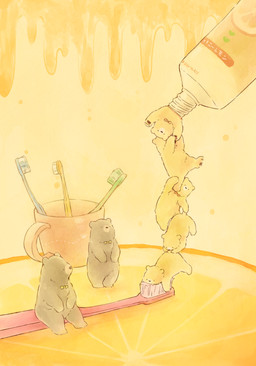 bow_tie group micro sitting text petaro bear mammal 2015 hi_res japanese_text