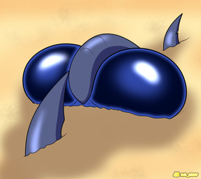 anthro big_breasts big_butt blue_body breasts butt butt_focus claws clothing female huge_breasts huge_butt hyper hyper_breasts hyper_butt large_female red_body sand shark_fin shark_tail solo spikes swimming swimwear wing_claws wings yellow_eyes al_gx mythology nintendo pokemon opal_(al_gx) aquatic dragon fish garchomp generation_4_pokemon mythological_creature mythological_scalie pokemon_(species) scalie shark hi_res
