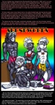 4_toes anthro barefoot claws cliche digitigrade english_text feet group homophobia james_m_hardiman larry_(spunkworks) male mammal mephitid nathan_(spunkworks) ollie_(spunkworks) parody rainbow satire skunk spunkworks tail text toes vance_(spunkworks)