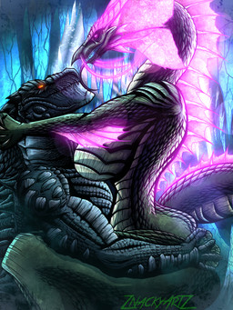 anthro bared_teeth bedroom_eyes big_butt butt cave cavern claws clenched_teeth curvy_figure dominant dominant_female duo female fin finger_claws forked_tongue glowing glowing_eyes green_body green_scales grey_body huge_butt ice licking male male/female monster_girl_(genre) narrowed_eyes scales seductive size_difference smaller_male smile smug smug_face smug_grin teeth thick_thighs tongue voluptuous voluptuous_anthro voluptuous_female znackyartz godzilla_(series) toho godzilla tiamat_(godzilla) tiamat_(kaiju) zilla kaiju reptile scalie snake 3:4 digital_media_(artwork) hi_res procreate_(artwork)