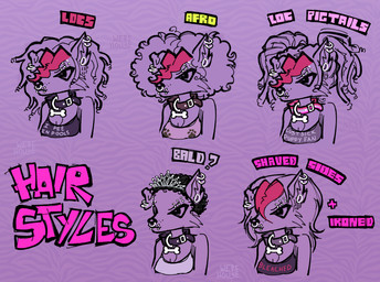 afro alternative_fashion andromorph anthro collar crown curly_hair dreadlocks ear_piercing eyebrow_piercing facial_piercing female footprint gauged_ear hair headgear highlights_(coloring) intersex lesbian_pride_colors lgbt_pride lip_piercing multiple_piercings nose_piercing pawprint piercing pigtails pink_lesbian_pride_colors pride_colors punk septum_piercing short_hair solo straight_hair tiara visibly_trans werehouse lobo_(werehouse) canid canine canis domestic_dog hybrid mammal mixed_breed wolfdog absurd_res hi_res busty_boy_(lore) intersex_(lore) male_(lore) trans_(lore) trans_man_(lore)
