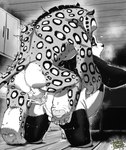 anal anal_penetration anthro anthro_on_anthro balls belly bodily_fluids claws cum cum_in_ass cum_inside doggystyle duo ejaculation erection from_behind_position furniture genital_fluids genitals inside kitchen male male/male motion_lines mounting muscular muscular_anthro muscular_male nude nude_anthro nude_male on_one_leg open_mouth overweight paws pecs penetration penis rear_view saliva sex shaking spots standing standing_sex tail text thick_thighs trembling ottotopus dreamworks kung_fu_panda master_po_ping tai_lung_(kung_fu_panda) bear felid feline giant_panda mammal pantherine snow_leopard absurd_res english_text hi_res monochrome