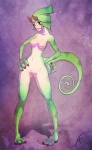 breasts claws female genitals hands_on_hips horn nipples pose pussy solo tail yellow_eyes af corruption_of_champions animal_humanoid chameleon chameleon_humanoid horned_humanoid humanoid lizard lizard_humanoid reptile reptile_humanoid scalie scalie_humanoid tailed_humanoid hi_res