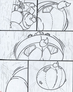 anthro belly big_belly big_butt bottomwear butt clothing denim denim_bottomwear denim_clothing female huge_belly huge_butt hyper hyper_belly inflation jeans liquid_inflation outside pants simple_background solo spherical_inflation water_inflation white_background virus-20 wendy_wolf_(virus-20) canid canine canis mammal wolf 2020 comic sketch