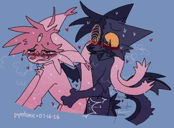 anthro blush bodily_fluids doggystyle duo femboy from_behind_position male male/male sex sweat pyr0tonic nintendo pokemon cerebrum_(pyr0tonic) remmie_(pyr0tonic) domestic_cat eeveelution espeon felid feline felis generation_2_pokemon mammal pokemon_(species) hi_res