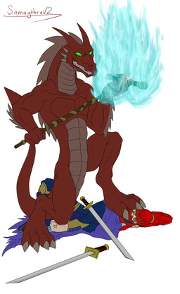 anthro aura big_tail claws clothing defeated duo fangs glowing grin holding_object katana lying male mask melee_weapon on_side paws pinned pinned_to_ground robe scales smile staff stomped stomping sword tail tailbutt teeth underfoot weapon wearing_mask conditional_dnp samagthrav2 mythology teenage_mutant_ninja_turtles drako_(tmnt) ue_(tmnt) dragon eastern_dragon human mammal mythological_creature mythological_scalie scalie hi_res