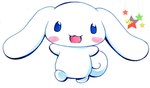 anthro blue_eyes blush blush_stickers chibi happy looking_at_viewer male open_mouth open_smile simple_background smile solo star white_background mks31_l24 cinnamoroll sanrio cinnamon_(cinnamoroll) canid canine canis domestic_dog mammal