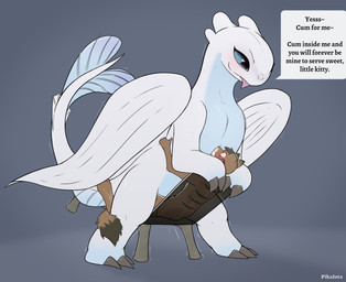 anthro anthro_on_feral anthro_penetrating anthro_penetrating_feral belly belly_squish bestiality biped blush bodily_fluids cum cum_in_vagina cum_inside cum_request dominant dominant_female duo erection fangs female female_dominating_male female_on_anthro female_penetrated feral feral_penetrated from_front_position fur genital_fluids genitals hair hug insemination_request interspecies larger_female larger_feral larger_penetrated looking_pleasured lying male male/female male_on_feral male_penetrating male_penetrating_female on_back paws penetration penile penile_penetration penis penis_in_vagina power_bottom requesting reverse_missionary_position sex short_hair size_difference smaller_anthro smaller_male spread_legs spreading squish striped_body striped_fur stripes submissive submissive_male tail tailbutt teeth text tongue tongue_out vaginal vaginal_penetration vulva wings conditional_dnp pikajota dreamworks european_mythology how_to_train_your_dragon mythology bäckis nubless domestic_cat dragon felid feline felis fury_(httyd) light_fury mammal mythological_creature mythological_scalie scalie western_dragon digital_media_(artwork) english_text hi_res
